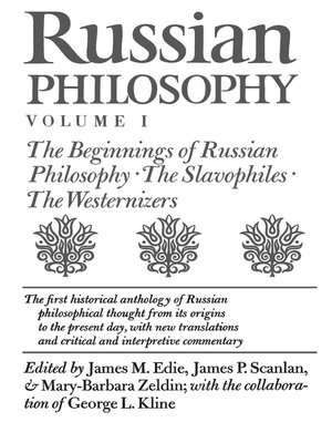 cover image of Russian Philosophy, Volume 1
